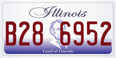 IL license plate B286952