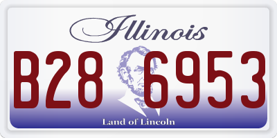 IL license plate B286953
