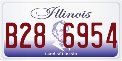 IL license plate B286954