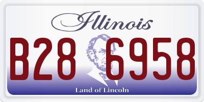 IL license plate B286958