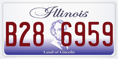 IL license plate B286959