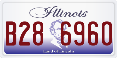 IL license plate B286960