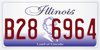 IL license plate B286964
