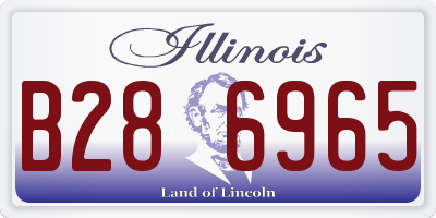 IL license plate B286965