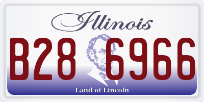 IL license plate B286966