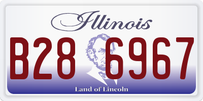 IL license plate B286967
