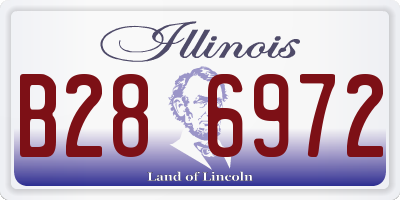 IL license plate B286972