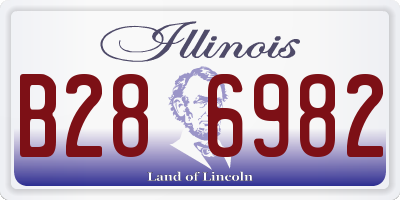 IL license plate B286982