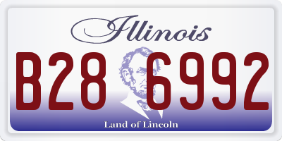 IL license plate B286992