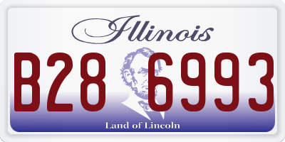 IL license plate B286993
