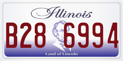 IL license plate B286994