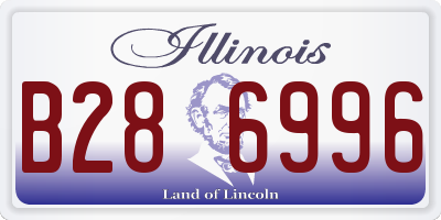 IL license plate B286996