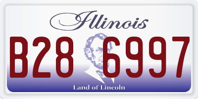 IL license plate B286997