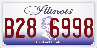 IL license plate B286998