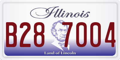 IL license plate B287004