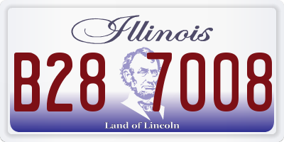 IL license plate B287008
