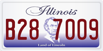 IL license plate B287009