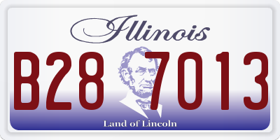 IL license plate B287013