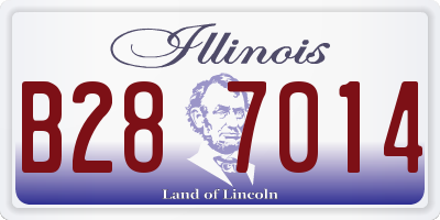 IL license plate B287014