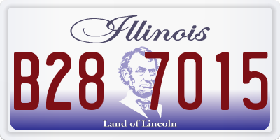 IL license plate B287015