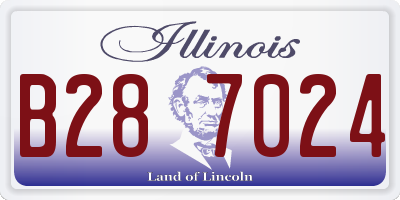 IL license plate B287024