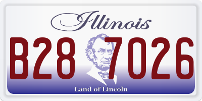 IL license plate B287026
