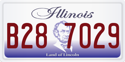 IL license plate B287029