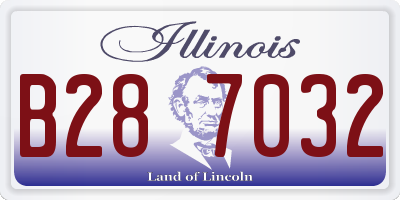 IL license plate B287032