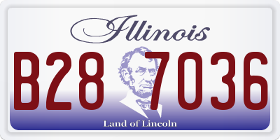 IL license plate B287036