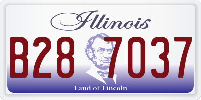 IL license plate B287037
