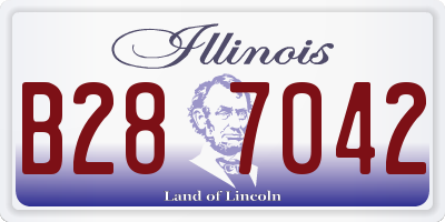 IL license plate B287042