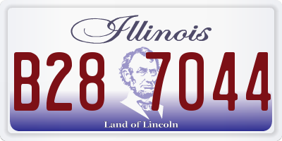 IL license plate B287044