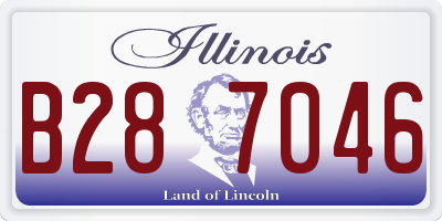 IL license plate B287046