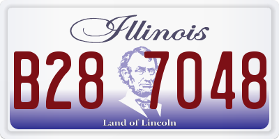 IL license plate B287048