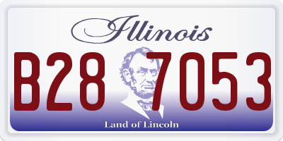 IL license plate B287053