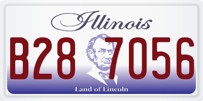 IL license plate B287056