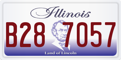 IL license plate B287057