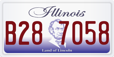 IL license plate B287058