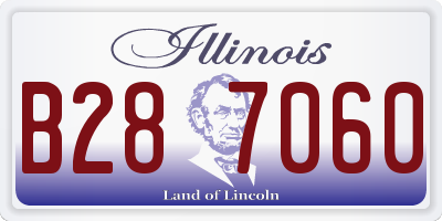 IL license plate B287060
