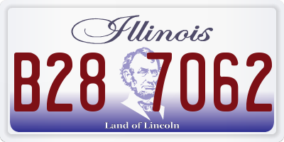 IL license plate B287062