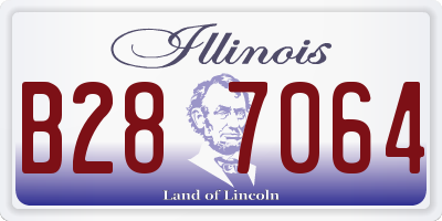 IL license plate B287064