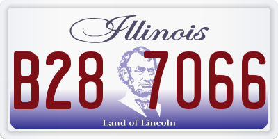 IL license plate B287066