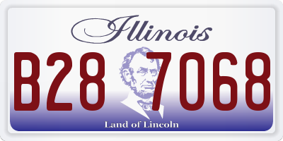 IL license plate B287068