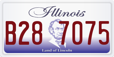 IL license plate B287075