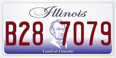 IL license plate B287079
