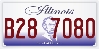 IL license plate B287080