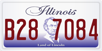 IL license plate B287084