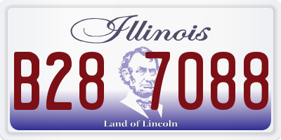 IL license plate B287088