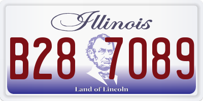 IL license plate B287089