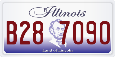 IL license plate B287090